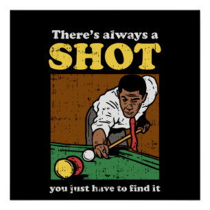 Poster Billiard Snooker Retro