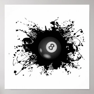 Poster Billiard Urban Style