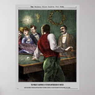 Poster Billiards dans la Gazette de police