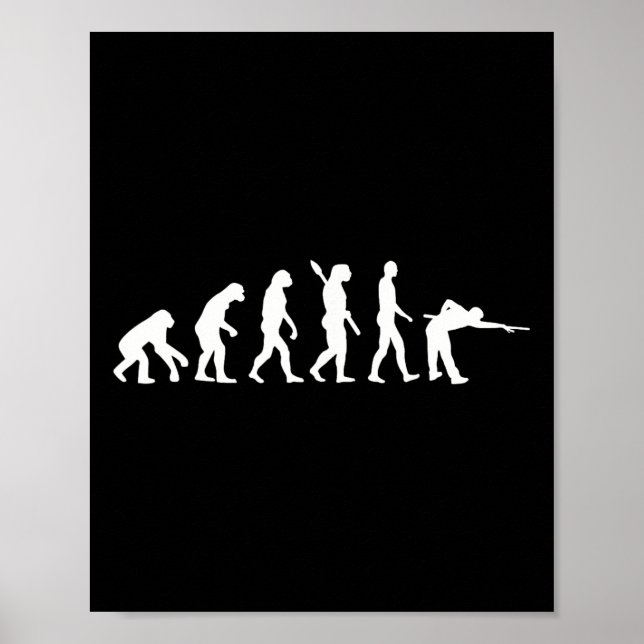 Poster Billiards d'évolution (Devant)