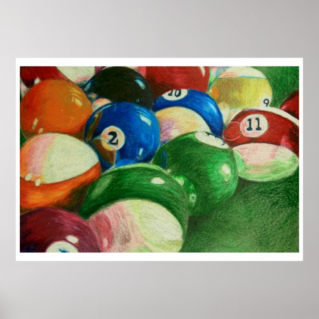 Poster Billiards Time Robert Hodgson (Devant)