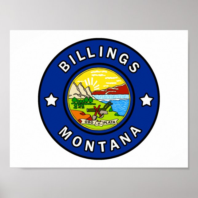 Poster Billings Montana (Devant)