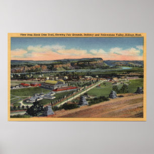 Poster Billings, Montana - Chemin de la Otter noire