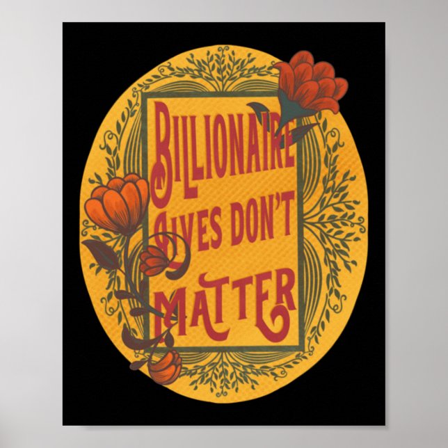 Poster Billionaire vit ne pas chasser (Devant)