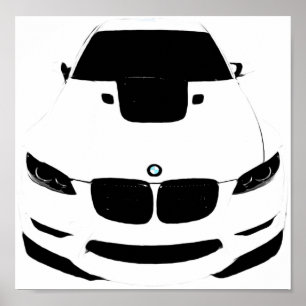 Poster ~Bimmer~ POP ART AUTO POSTER, CUSTOMISEZ-LE !