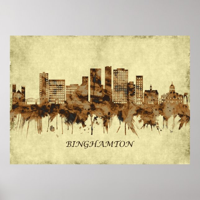 Poster Binghamton New York (Devant)