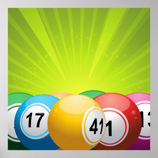 Poster Bingo Balls (Devant)