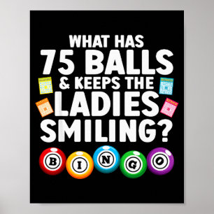 Poster Bingo Cool Cadeau Pour Hommes Femmes Amateur de Bi