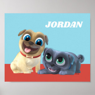 Poster Bingo et Rolly   Woof & Roll