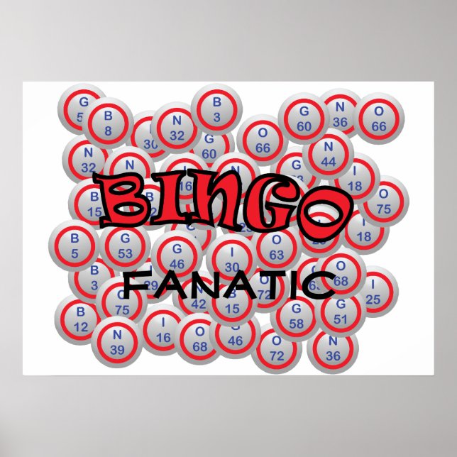 Poster Bingo "Nom sur Bingo Balls (Devant)
