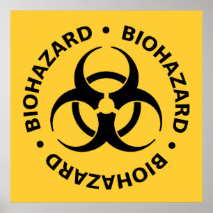 Poster Biohazard Warning
