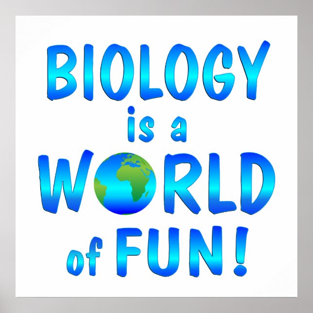 Poster Biologie amusant (Devant)