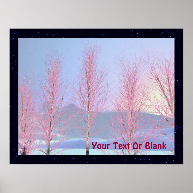 Poster Birch à la crème de framboise (Devant)