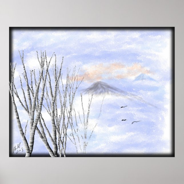 Poster Birch Mountain (Devant)