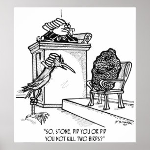 Poster Bird Cartoon 2021