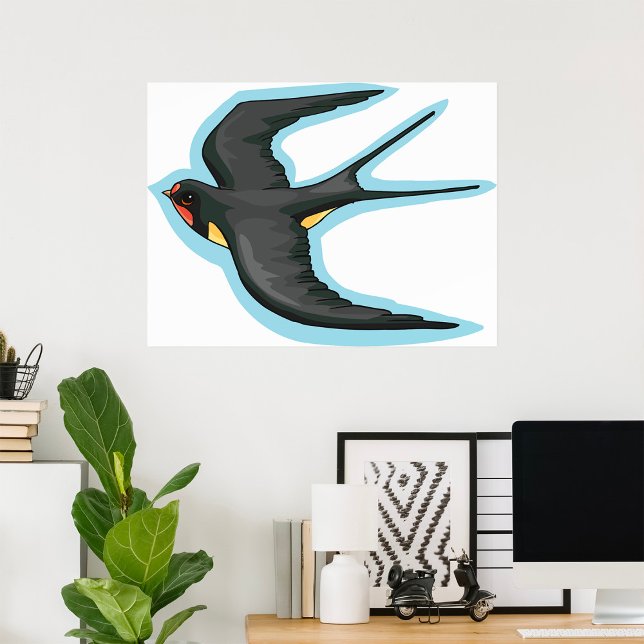 Poster Bird in Flight (Créateur téléchargé)