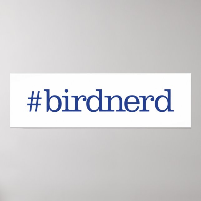 Poster #birdnerd (Devant)