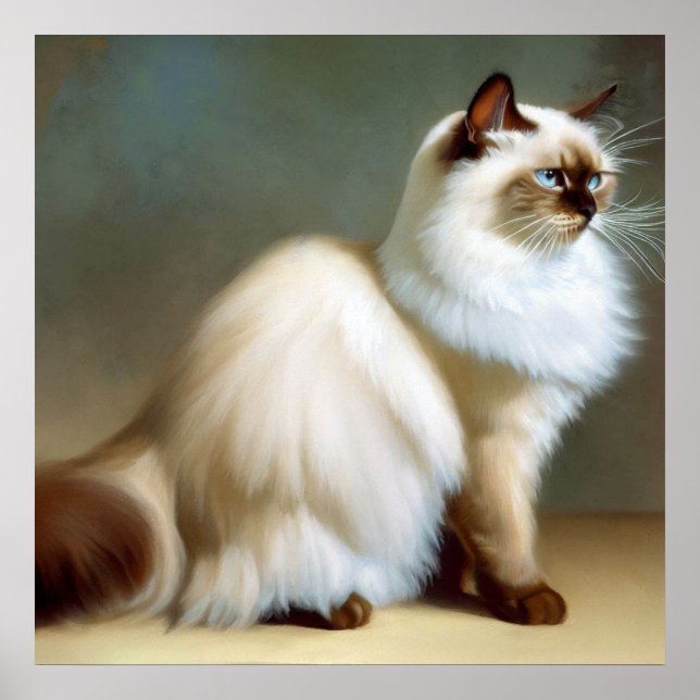 Poster Birman Cat (Devant)