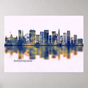 Poster Birmingham Skyline