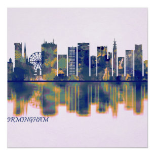 Poster Birmingham Skyline