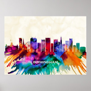 Poster Birmingham Skyline