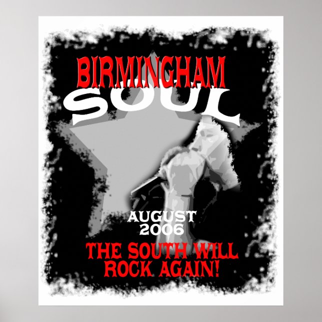 Poster Birmingham Soul : Le Sud Va De Nouveau Rocher ! (Devant)