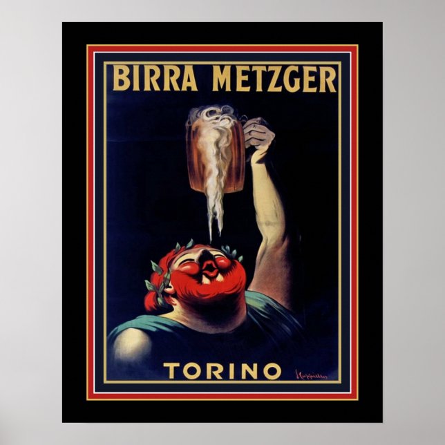 Poster Birra Metzer par Leonetto Cappiello (Devant)