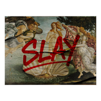Poster Birth of Venus × SLAY – Red Marker Edition