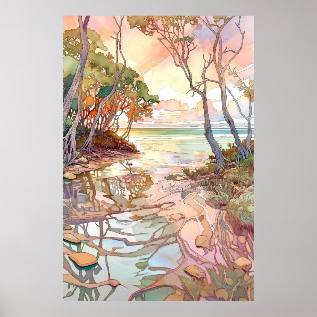 Poster Biscayne National Park Art (Devant)