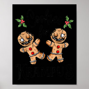 Poster Biscuits d'épices effrayants pour Krampus Noël Got