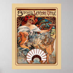 Poster Biscuits Leféure-Utile