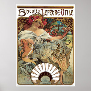 Poster Biscuits Lefevre Utile