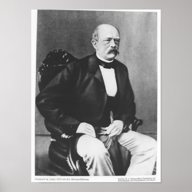 Poster Bismarck en 1870 avant la déclaration de guerre (Devant)