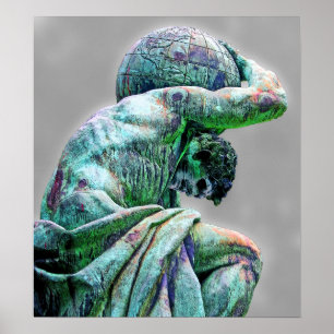 Poster Bismarck Statue, Berlin, Greek God Atlas (5cpst)