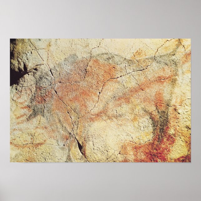 Poster Bison, des grottes d'Altamira, c.15000 av. (Devant)