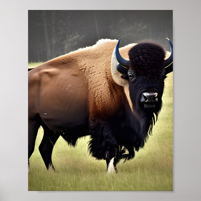 Poster Bison magnifique (Devant)