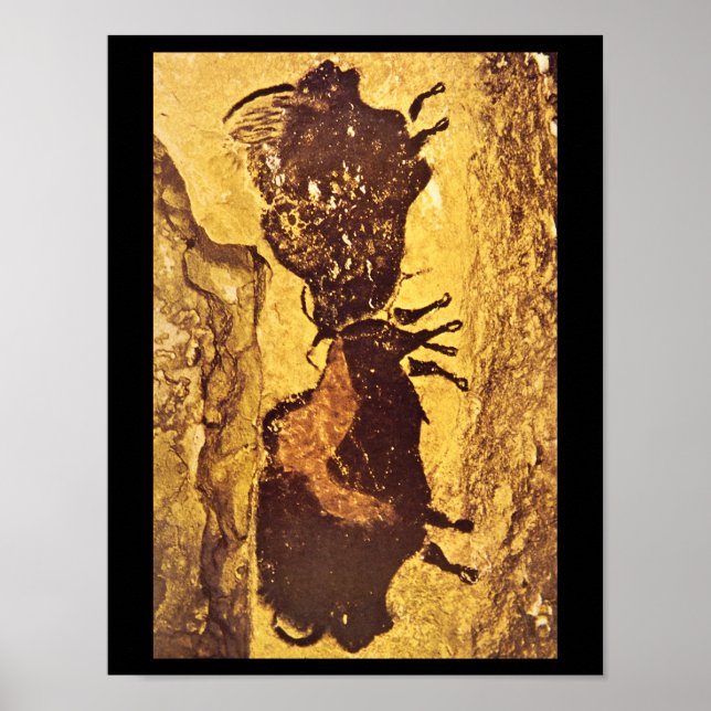 Poster Bisons', Lascaux, Dordogne_Art de l'Antiquité (Devant)