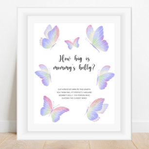 Poster Bisous de papillon quel est la taille du ventre de