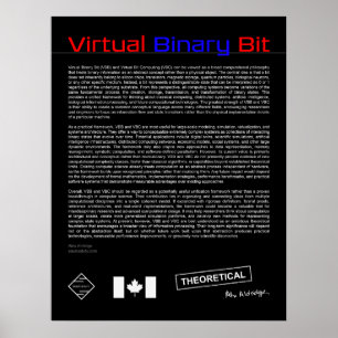 Poster Bit binaire virtuel