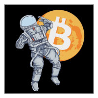 BITCOIN - Astronaute De Crypto - Vers La Lune