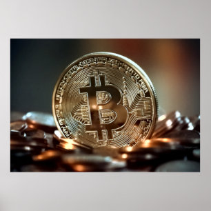 POSTER BITCOIN D'OR