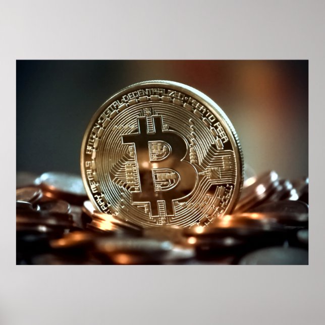 POSTER BITCOIN D'OR (Devant)