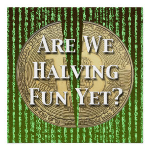 Poster Bitcoin Halving, événement