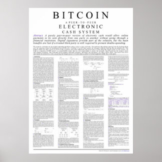 Poster Bitcoin livre blanc