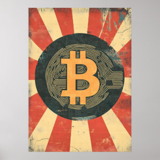 Poster Bitcoin Vintage