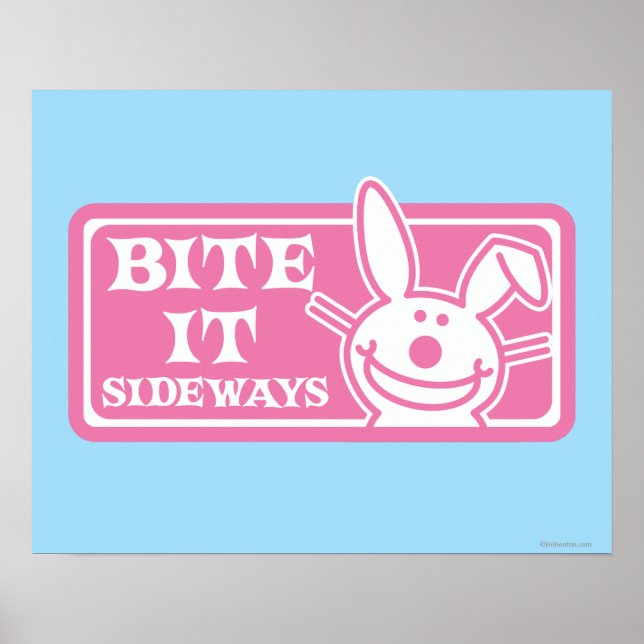 Poster Bite it Sideways (Devant)