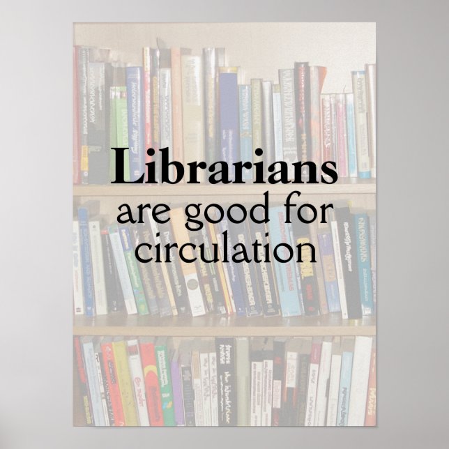 Poster Bizarre bibliothèque de jeux de mots livre sur l'é (Devant)