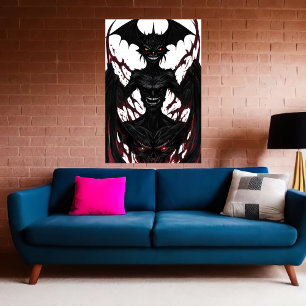 Poster Bizarre étrange portrait monstre   Art AI
