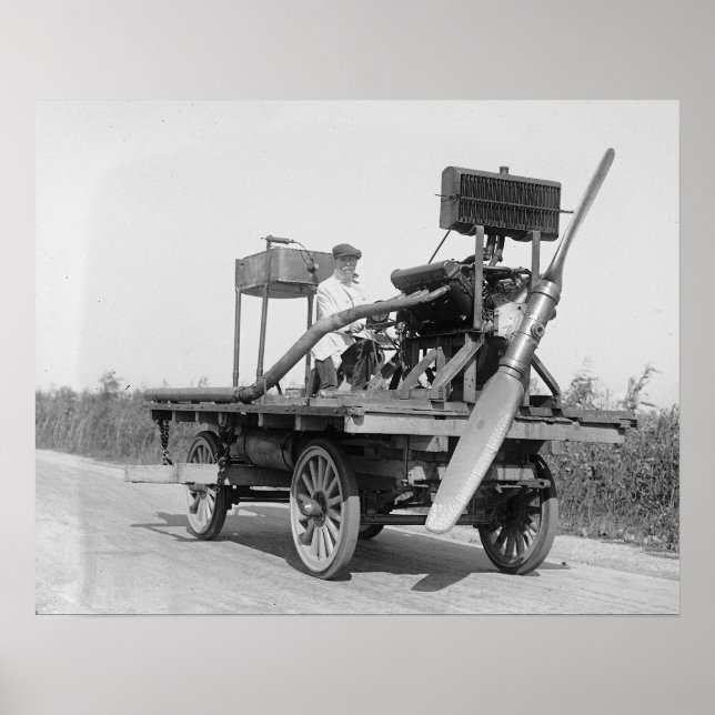 Poster Bizarre Propeller Vehicle, 1922. Photo vintage (Devant)