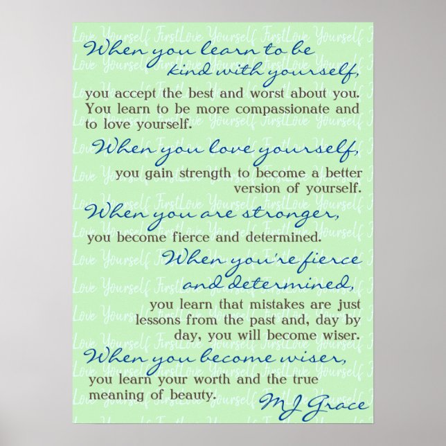 Poster BK2YS | "Aimez-vous d'abord" (Devant)